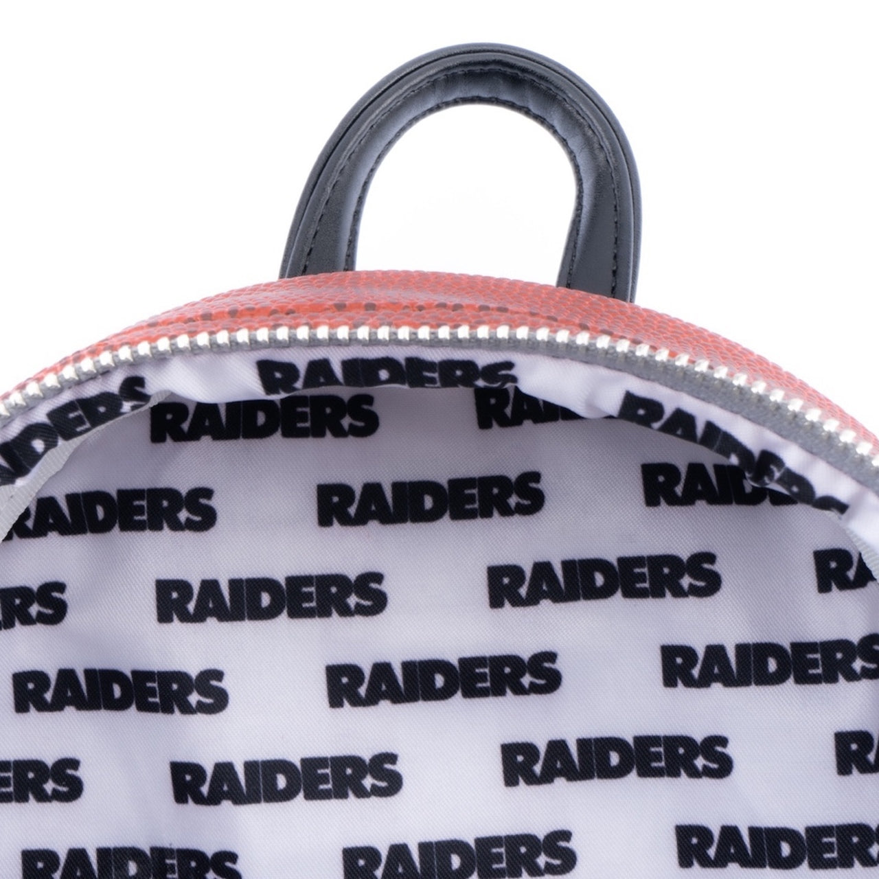 Loungelfy NFL Las Vegas Raiders Pigskin Logo Mini Backpack