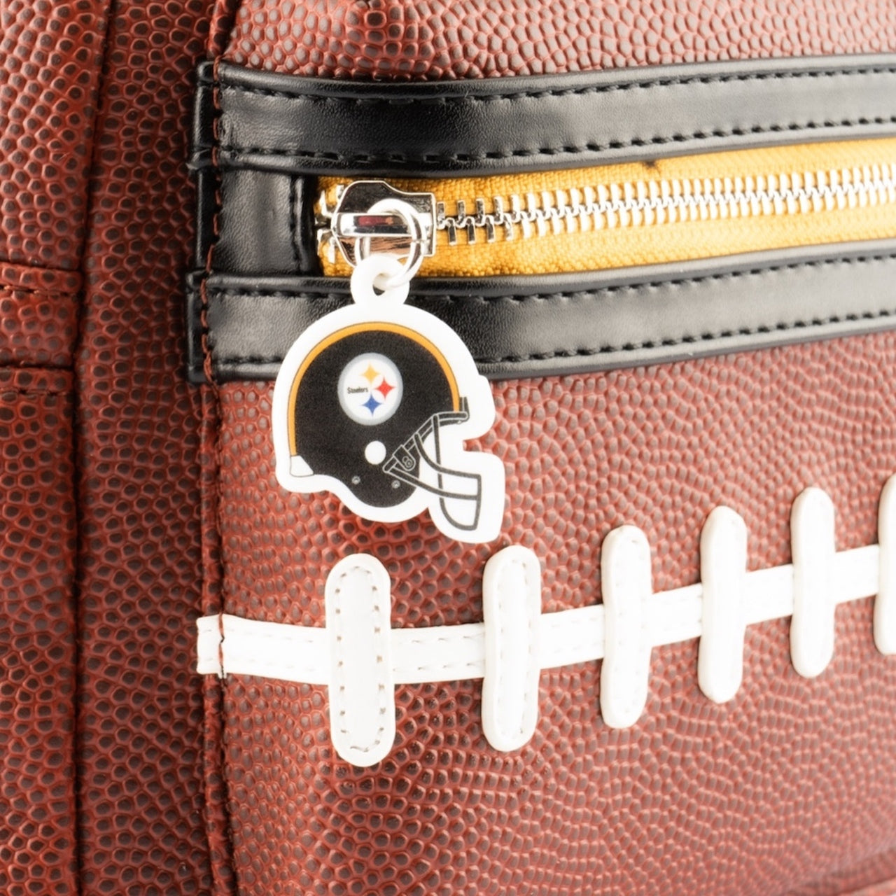 Loungefly NFL Pittsburgh Steelers Pigskin Logo Mini Backpack