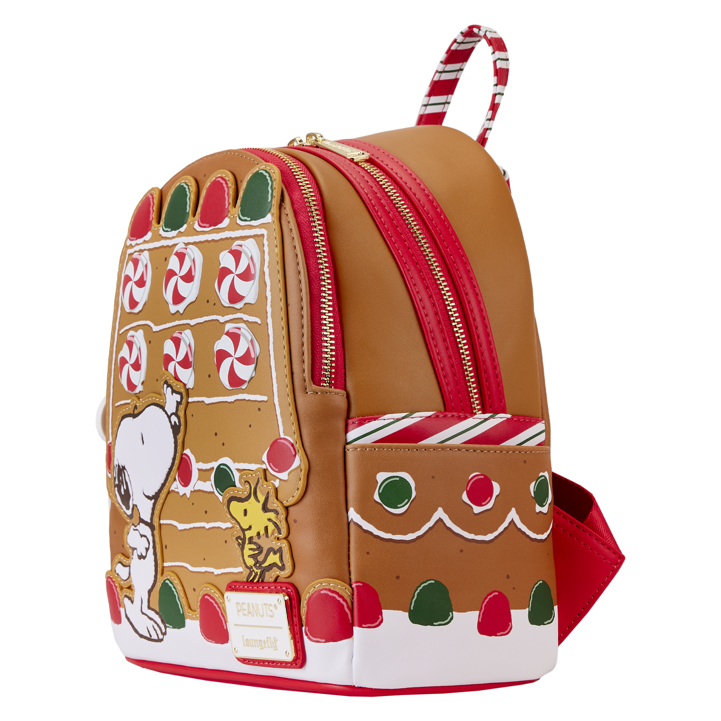 Loungefly Peanuts Snoopy Gingerbread House Mini Backpack