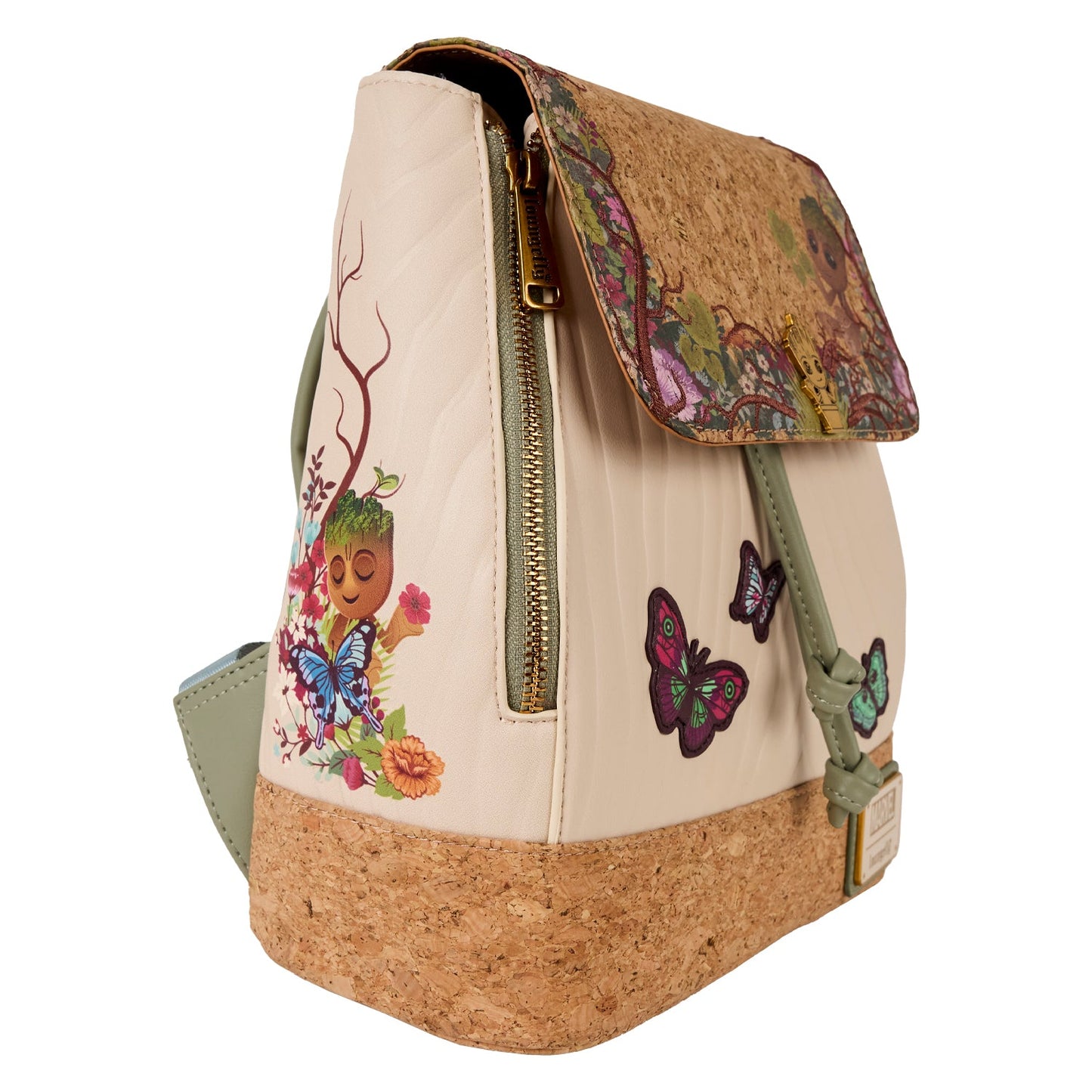 Loungefly Marvel Guardians of the Galaxy Floral Groot Drawstring Mini Backpack
