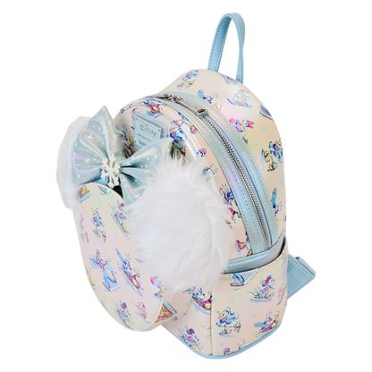 Loungefly Disney Mickey & Friends Winter Wonderland All-Over Print Mini Backpack With Headband