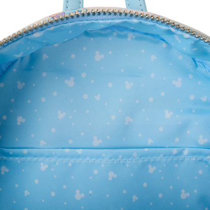 Loungefly Disney Mickey & Friends Winter Wonderland All-Over Print Mini Backpack With Headband