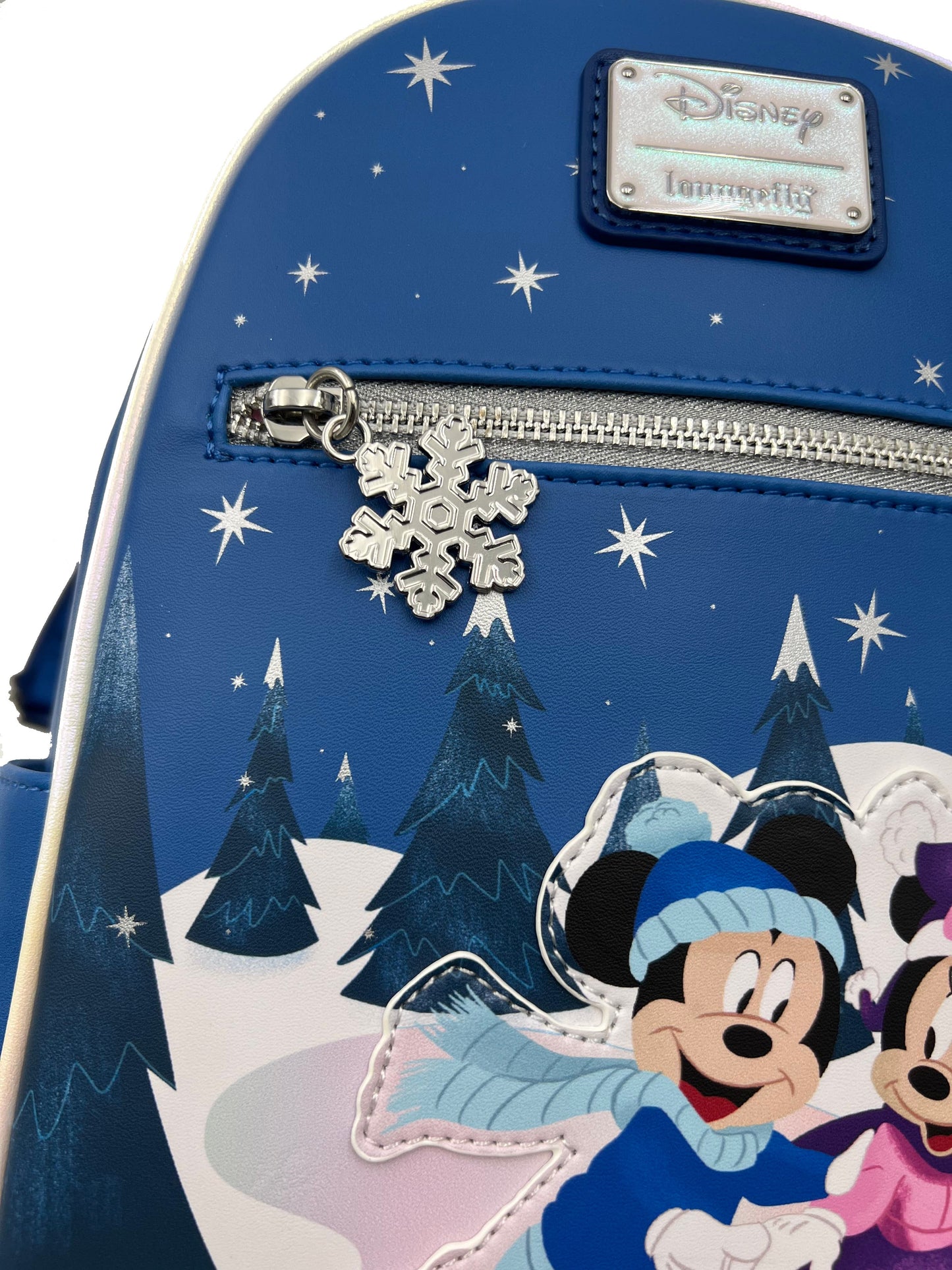 Loungefly Mickey & Minnie Winter Skating Scene Mini Backpack (Exclusive)