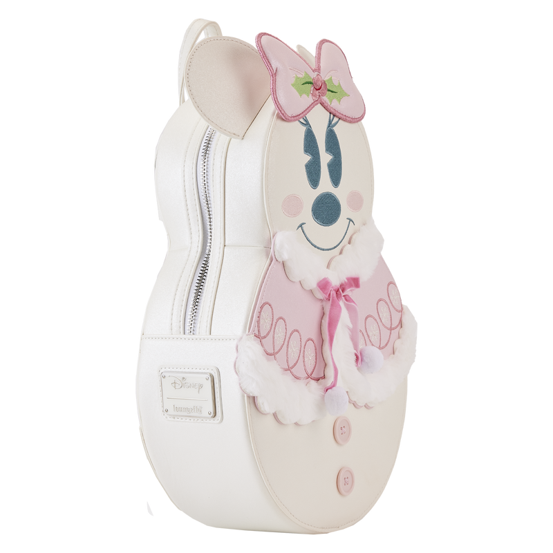 Loungefly Disney Minnie Pastel Figural Snowman Mini Backpack