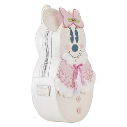 Loungefly Disney Minnie Pastel Figural Snowman Mini Backpack