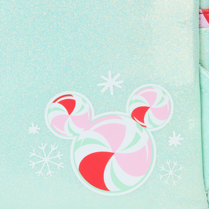 Loungefly Disney Minnie Mouse Holiday Peppermint Ornaments Mini Backpack