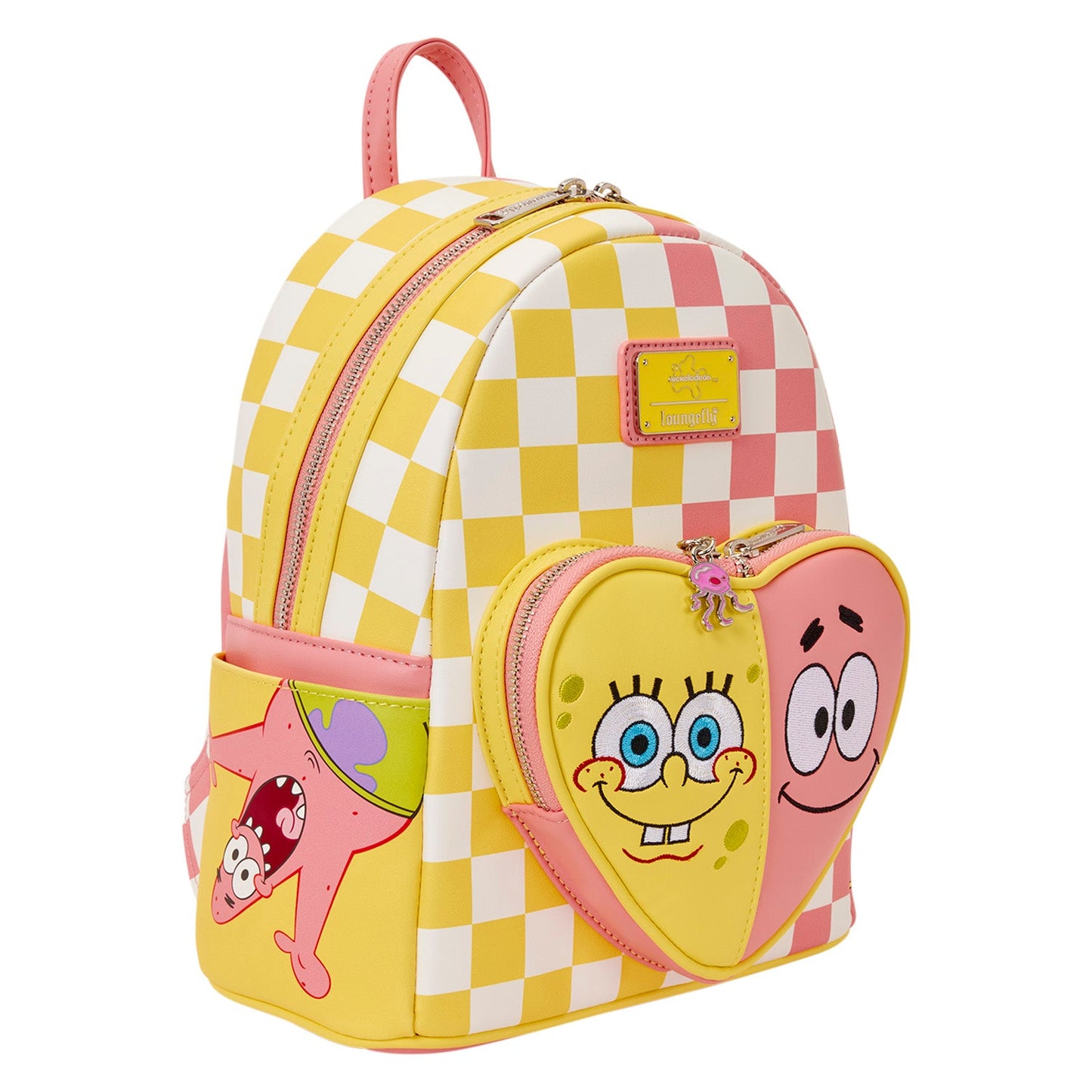 Loungefly Spongebob Squarepants & Patrick Star Checkered Mini Backpack