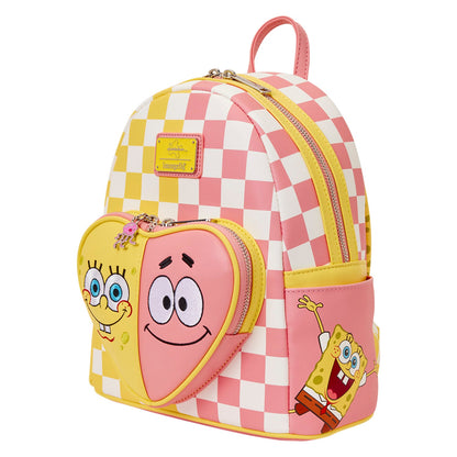 Loungefly Spongebob Squarepants & Patrick Star Checkered Mini Backpack
