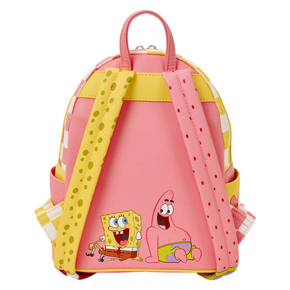 Loungefly Spongebob Squarepants & Patrick Star Checkered Mini Backpack
