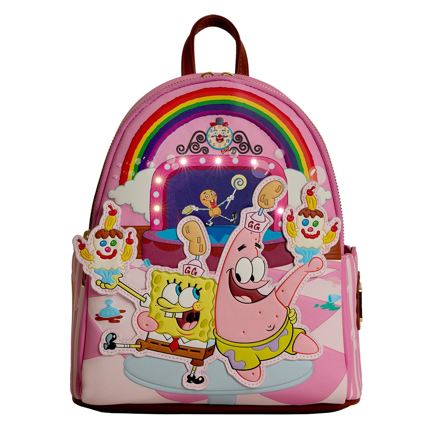 Loungefly Nickelodeon SpongeBob & Patrick Goofy Goobers Light Up Mini Backpack