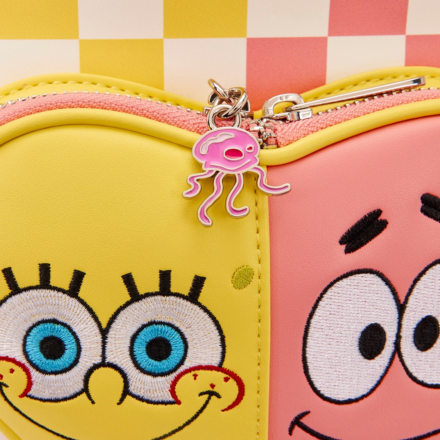 Loungefly Spongebob Squarepants & Patrick Star Checkered Mini Backpack