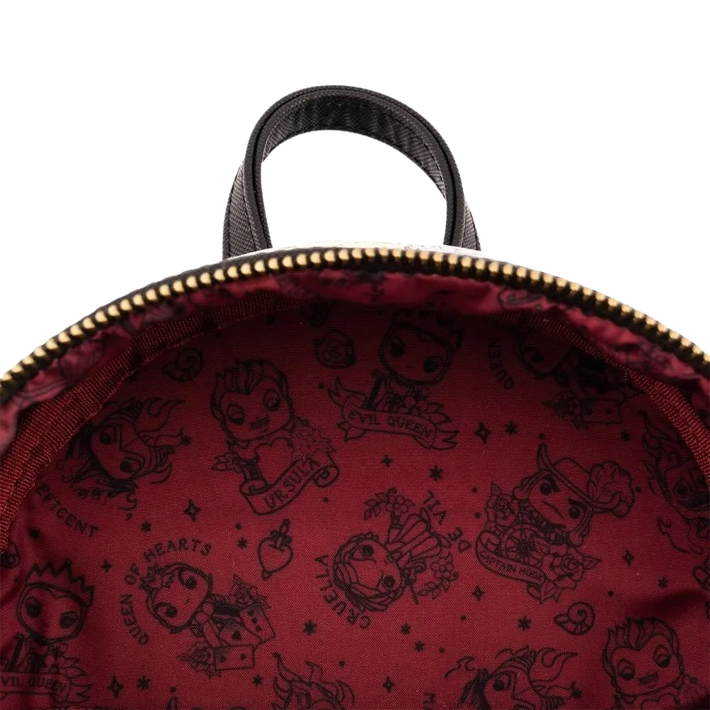 Pop! by Loungefly Disney Villains Tattoo All-Over-Print Mini Backpack