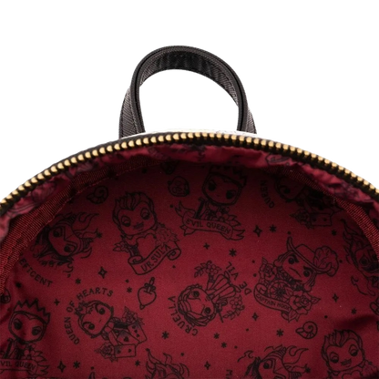 Pop! by Loungefly Disney Villains Tattoo All-Over-Print Mini Backpack