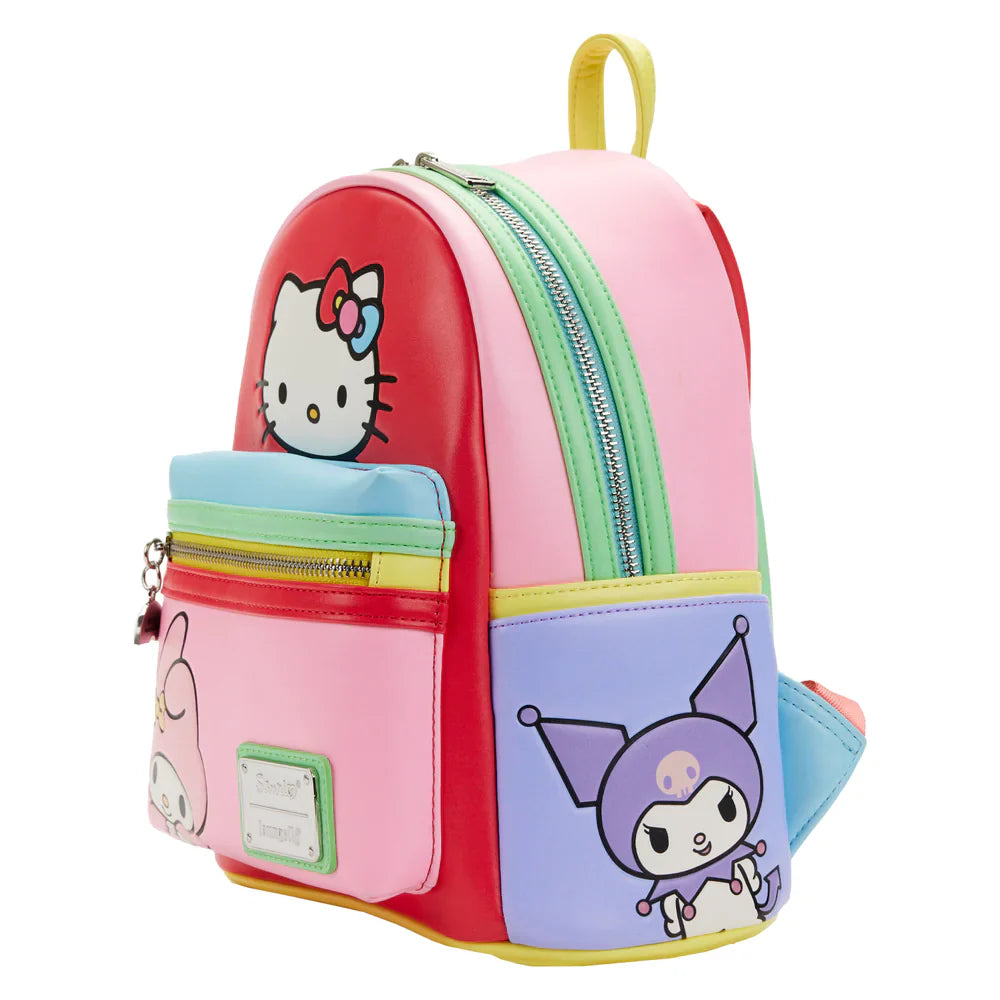 Loungefly Hello Kitty and Friends Color Block Mini Backpack