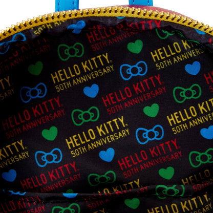 Loungefly Sanrio Hello Kitty 50th Anniversary Coin Bag Metallic Mini Backpack