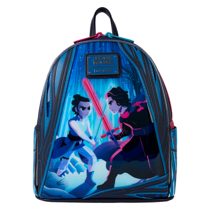 Loungefly Star Wars: The Force Awakens Rey & Kylo Ren Light Up Mini Backpack