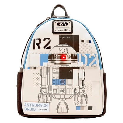 Loungefly Star Wars: The Power of the Force R2-D2 Astromech Droid Light Up Mini Backpack
