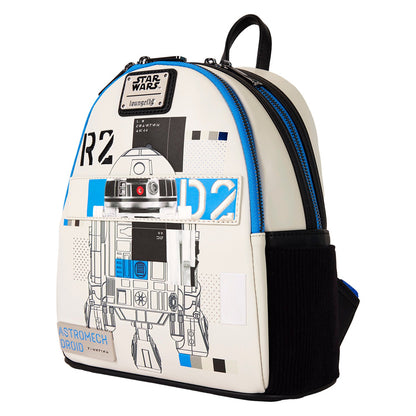 Loungefly Star Wars: The Power of the Force R2-D2 Astromech Droid Light Up Mini Backpack