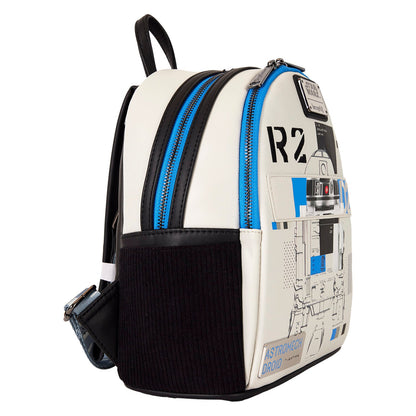 Loungefly Star Wars: The Power of the Force R2-D2 Astromech Droid Light Up Mini Backpack