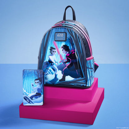 Loungefly Star Wars: The Force Awakens Rey & Kylo Ren Light Up Mini Backpack