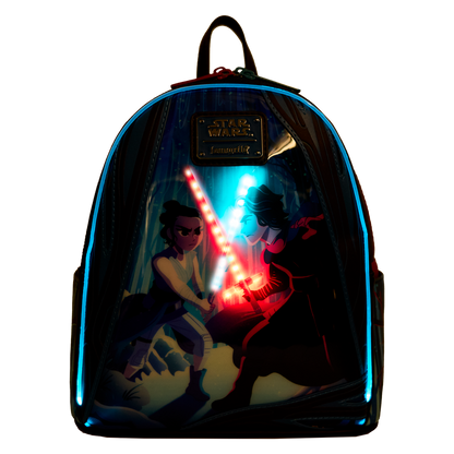 Loungefly Star Wars: The Force Awakens Rey & Kylo Ren Light Up Mini Backpack