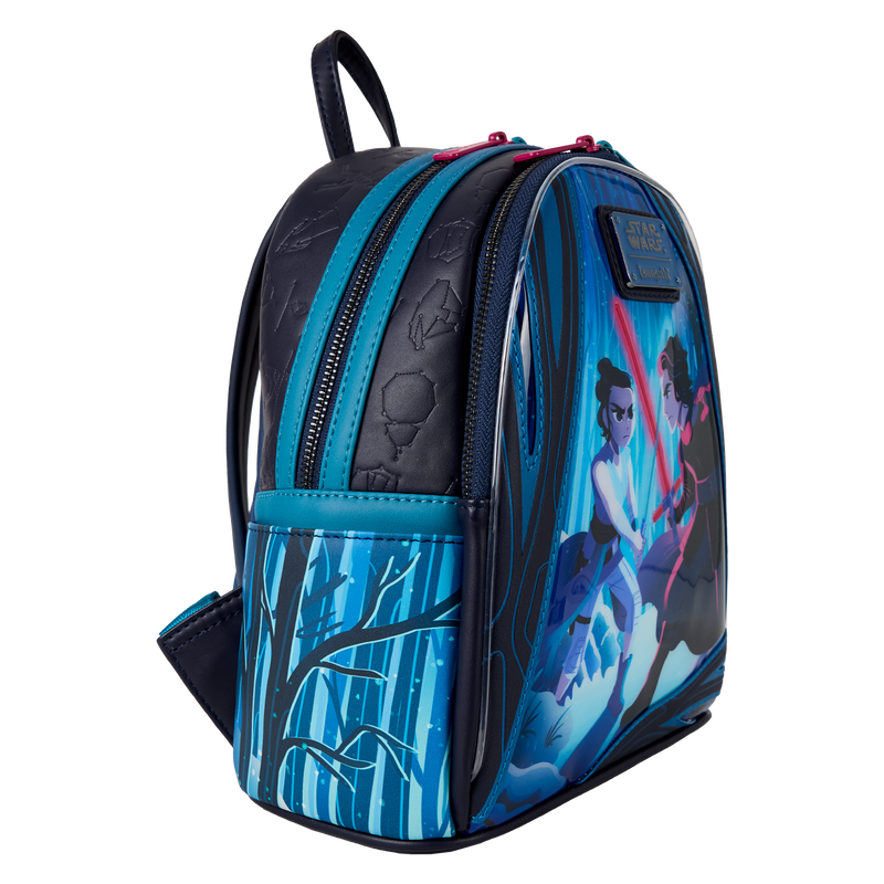 Loungefly Star Wars: The Force Awakens Rey & Kylo Ren Light Up Mini Backpack