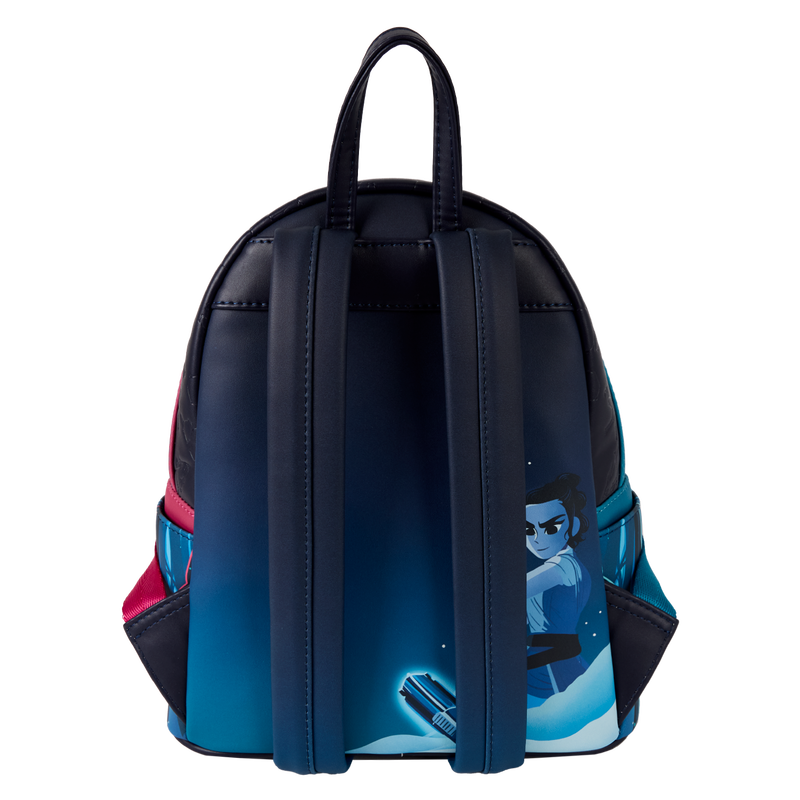 Loungefly Star Wars: The Force Awakens Rey & Kylo Ren Light Up Mini Backpack
