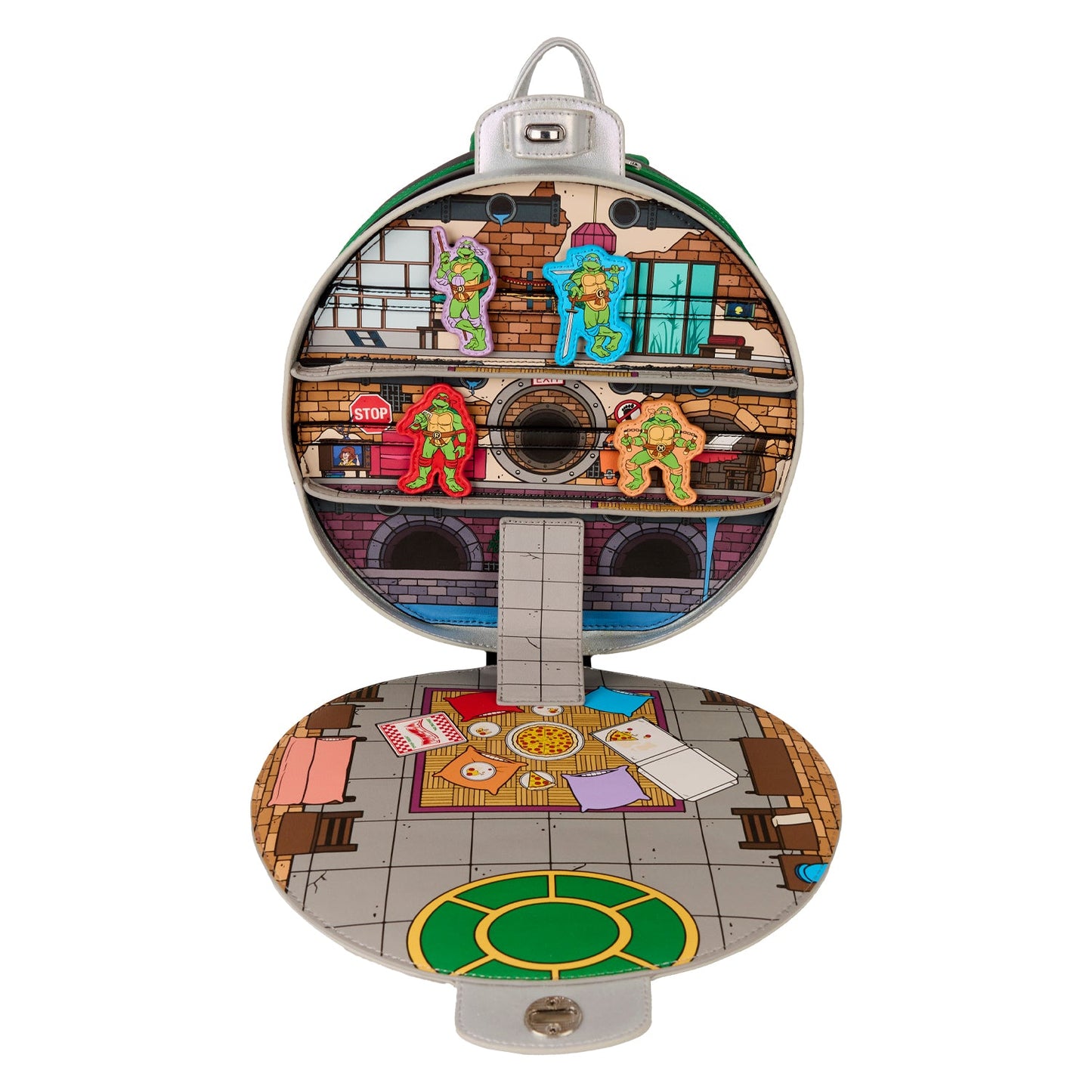 Loungefly Classic Teenage Mutant Ninja Turtles Lair Mini Backpack