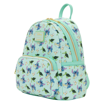 Loungefly Disney All-Over Print Stitch and Duck Backpack