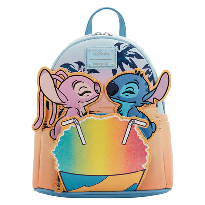 Loungefly Lilo & Stitch Angel and Stitch Snow Cone Date Mini Backpack