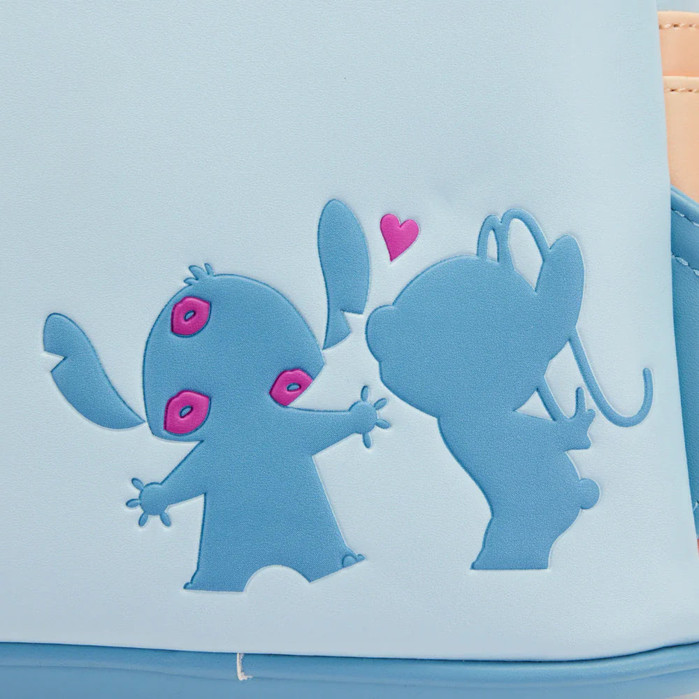 Loungefly Lilo & Stitch Angel and Stitch Snow Cone Date Mini Backpack