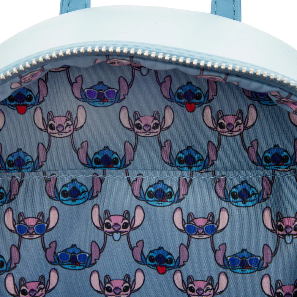 Loungefly Lilo & Stitch Angel and Stitch Snow Cone Date Mini Backpack