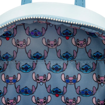 Loungefly Lilo & Stitch Angel and Stitch Snow Cone Date Mini Backpack