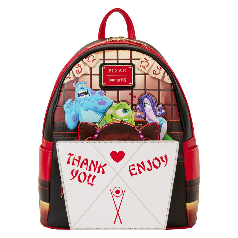 Loungefly Disney Pixar Monsters Inc Harryhausen's Takeout Boo Popup Mini Backpack