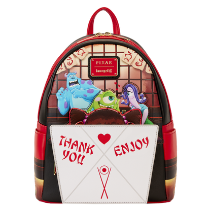 Loungefly Disney Pixar Monsters Inc Harryhausen's Takeout Boo Popup Mini Backpack