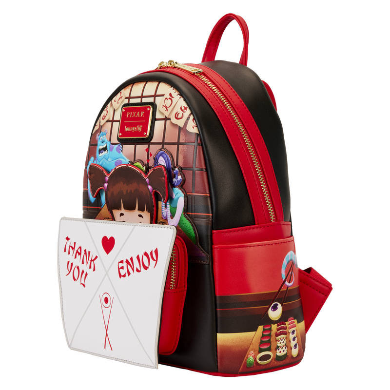 Loungefly Disney Pixar Monsters Inc Harryhausen's Takeout Boo Popup Mini Backpack
