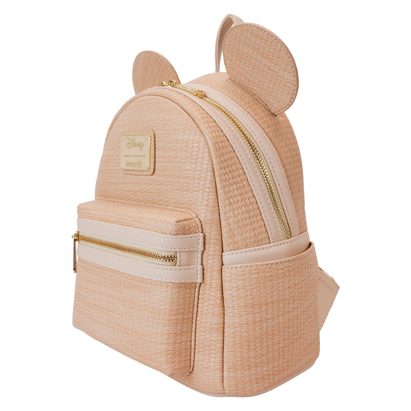 Loungefly Disney Mickey Mouse Woven Straw Texture Mini Backpack