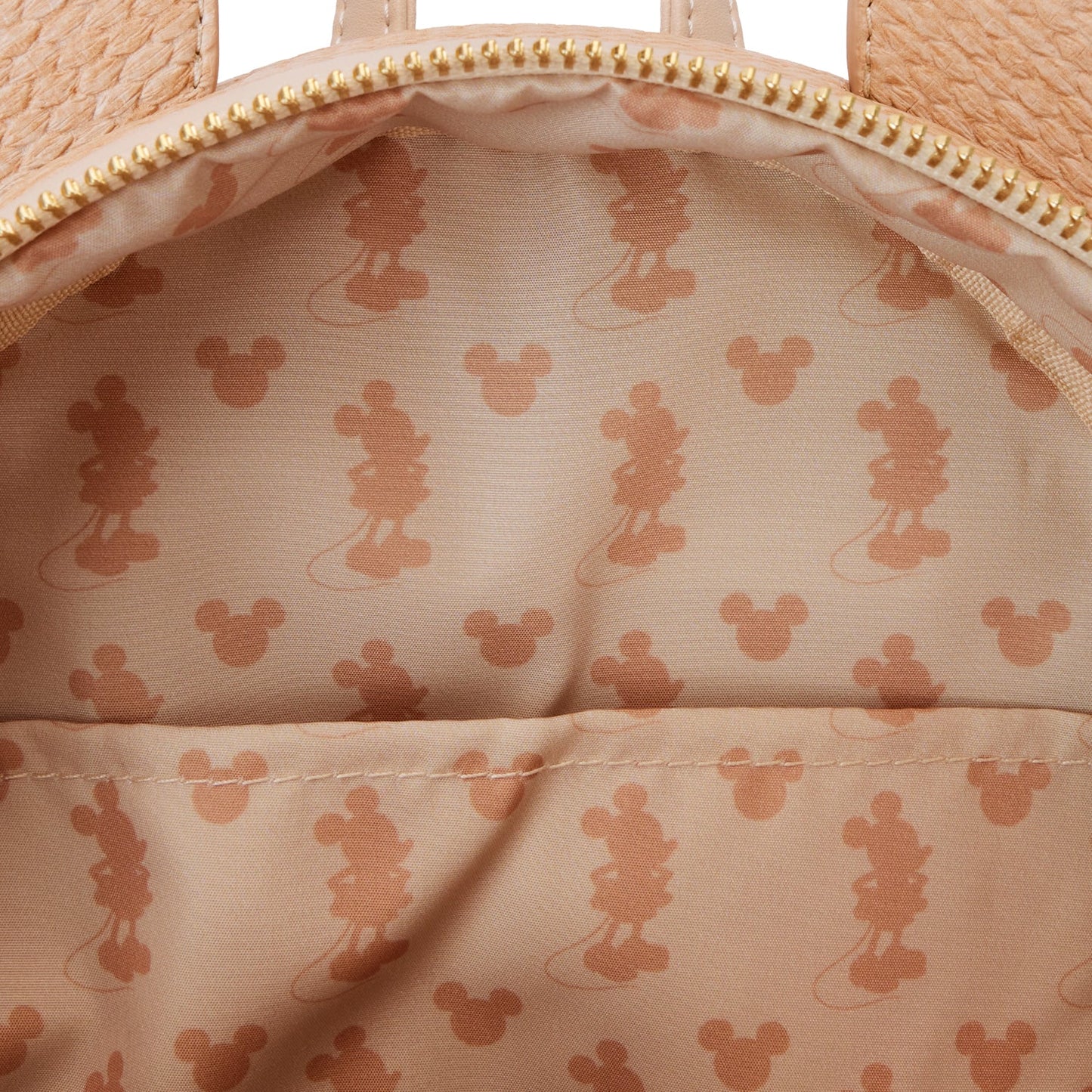 Loungefly Disney Mickey Mouse Woven Straw Texture Mini Backpack