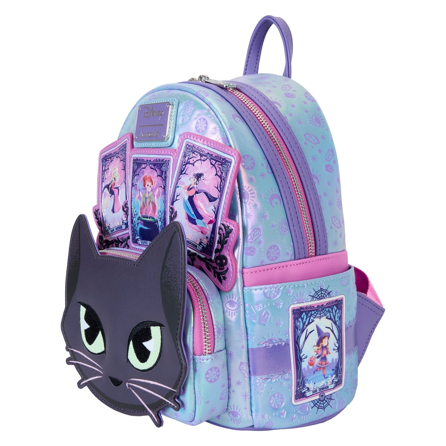Loungefly Disney Hocus Pocus Tarot Card Binx Iridescent Mini Backpack