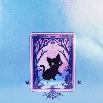 Loungefly Disney Hocus Pocus Tarot Card Binx Iridescent Mini Backpack