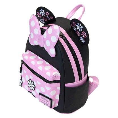 Loungefly Disney Minnie Floral Rock the Dots Mini Backpack
