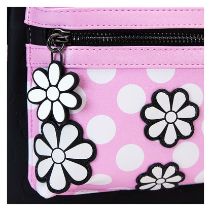 Loungefly Disney Minnie Floral Rock the Dots Mini Backpack