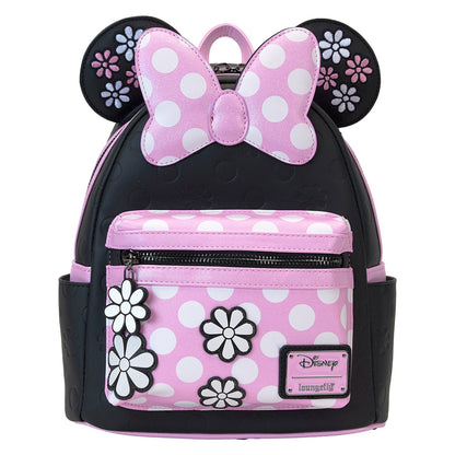 Loungefly Disney Minnie Floral Rock the Dots Mini Backpack