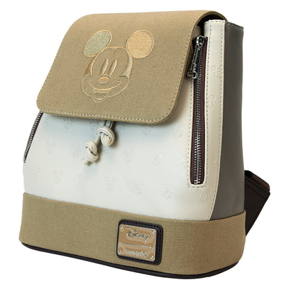 Loungefly Disney Mickey and Friends Canvas Drawstring Bucket Mini Backpack