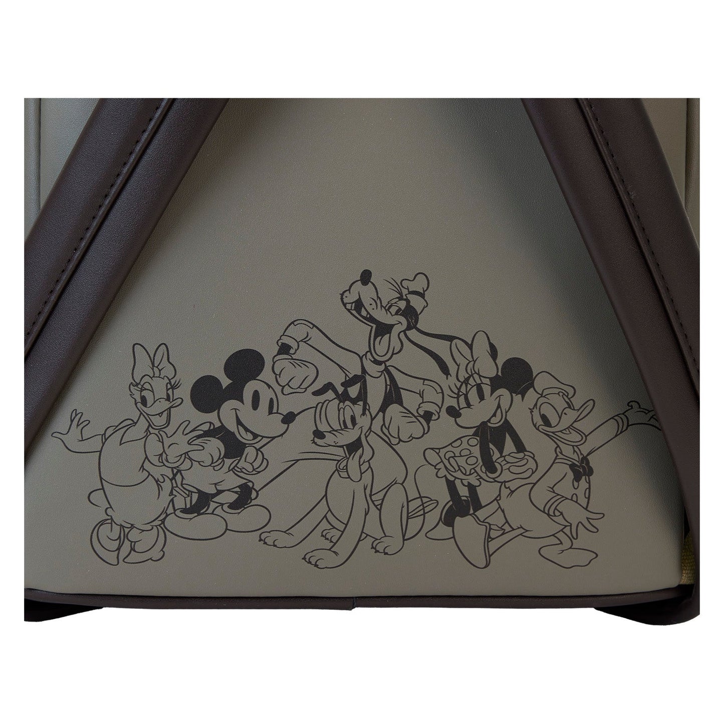 Loungefly Disney Mickey and Friends Canvas Drawstring Bucket Mini Backpack