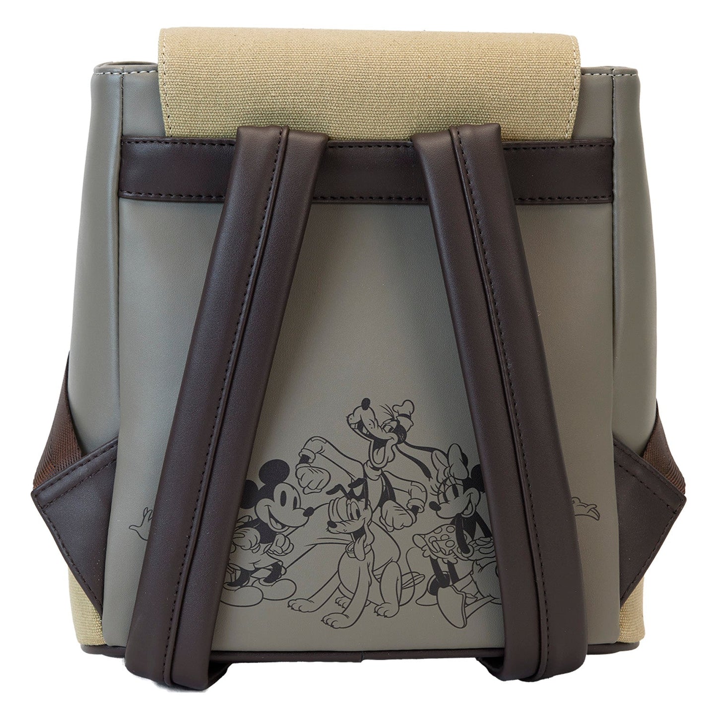 Loungefly Disney Mickey and Friends Canvas Drawstring Bucket Mini Backpack