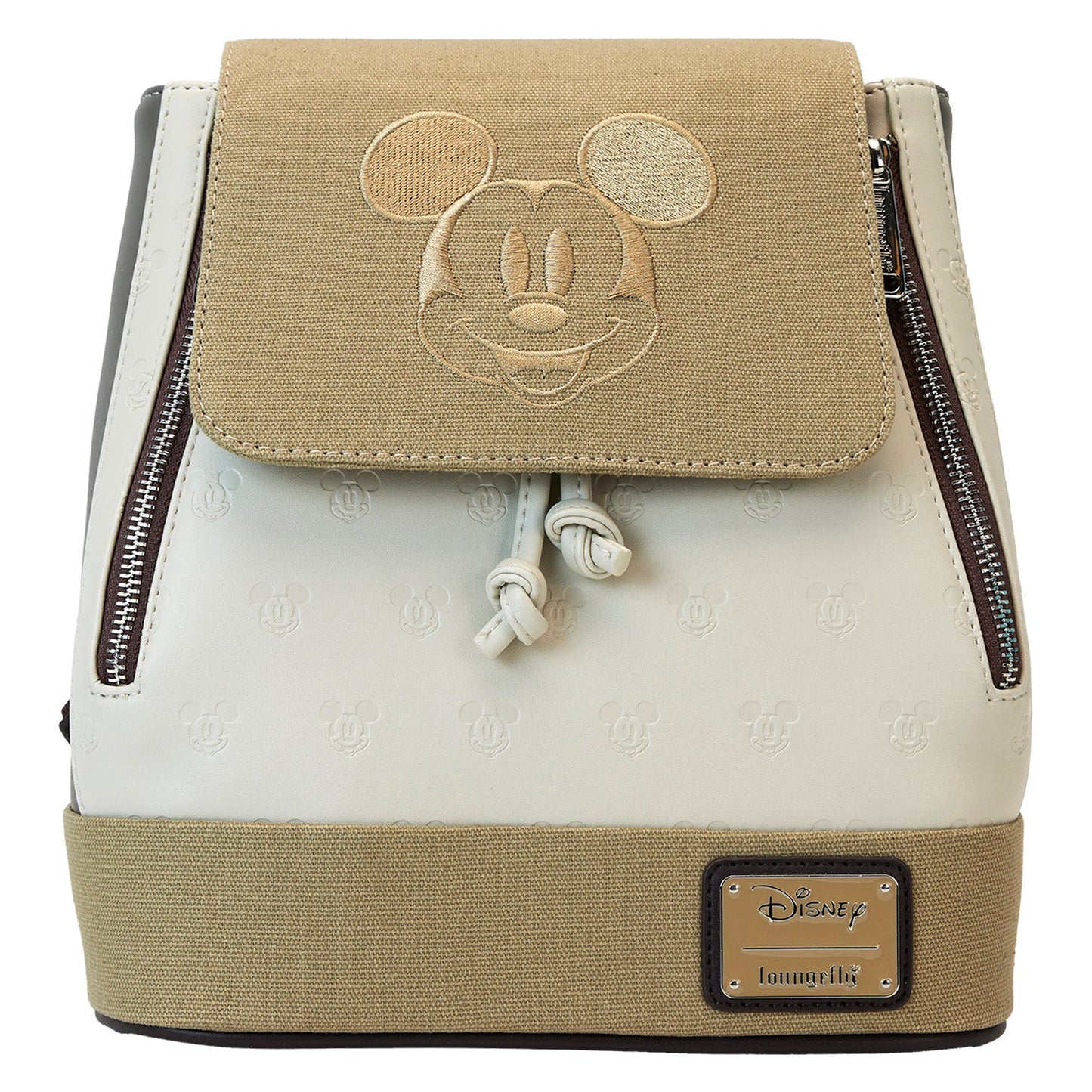 Loungefly Disney Mickey and Friends Canvas Drawstring Bucket Mini Backpack