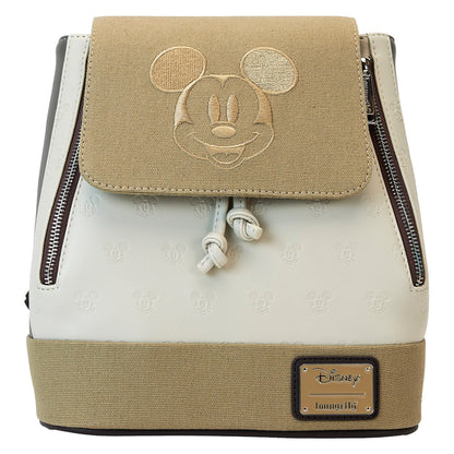 Loungefly Disney Mickey and Friends Canvas Drawstring Bucket Mini Backpack