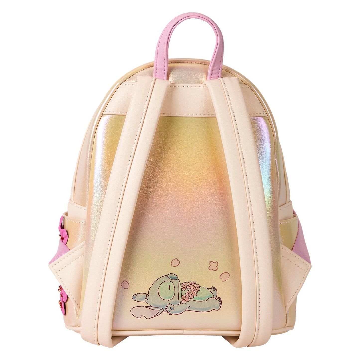 Loungefly Disney Stitch & Angel Cherry Blossom Heart Mini Backpack