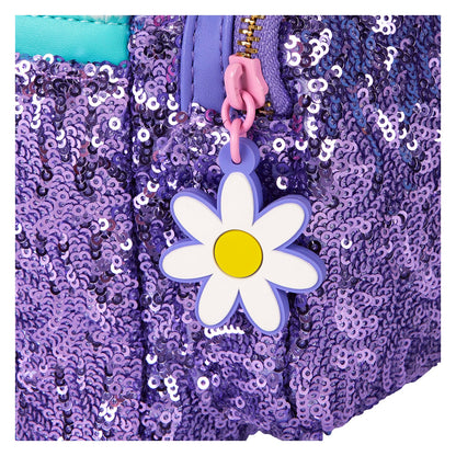 Loungefly Disney Daisy Duck Plush Sequin Mini Backpack